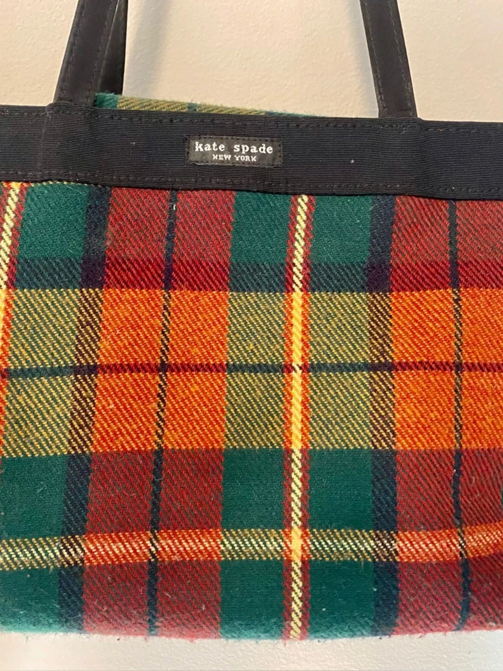 Vintage Kate Spade plaid purse
